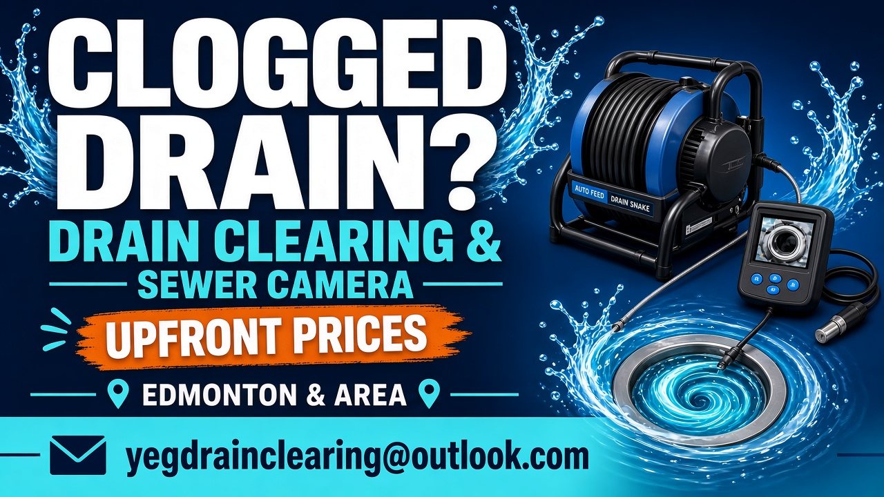 YEG Drain โ Drain Clearing in Edmonton and area